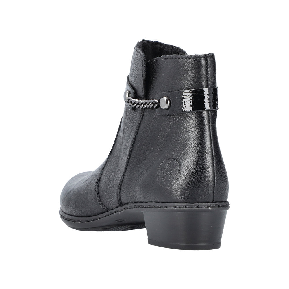 Rieker Y0783-00 Fabiola Black Boots