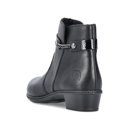 Rieker Y0783-00 Fabiola Black Boots