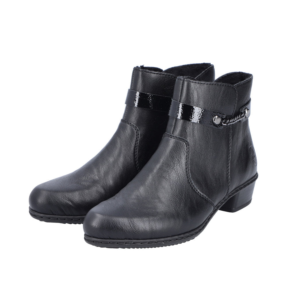 Rieker Y0783-00 Fabiola Black Boots