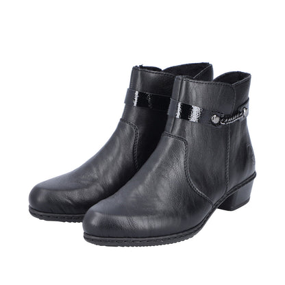 Rieker Y0783-00 Fabiola Black Boots