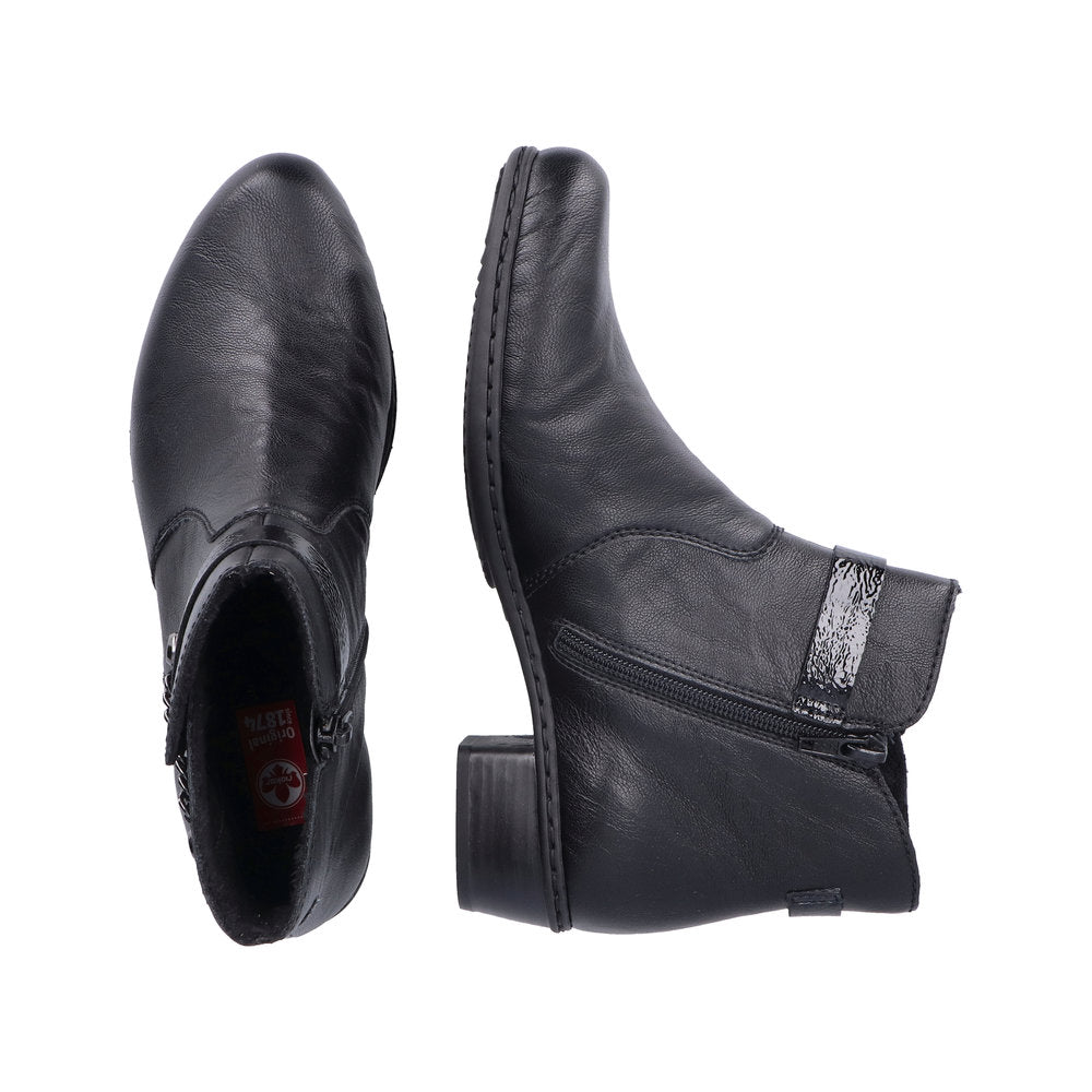 Rieker Y0783-00 Fabiola Black Boots