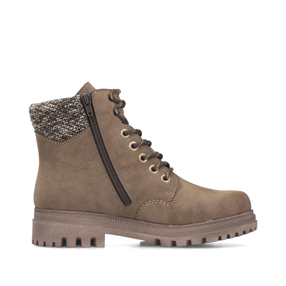 Rieker Y7621-25 Brown Mid Height Boots