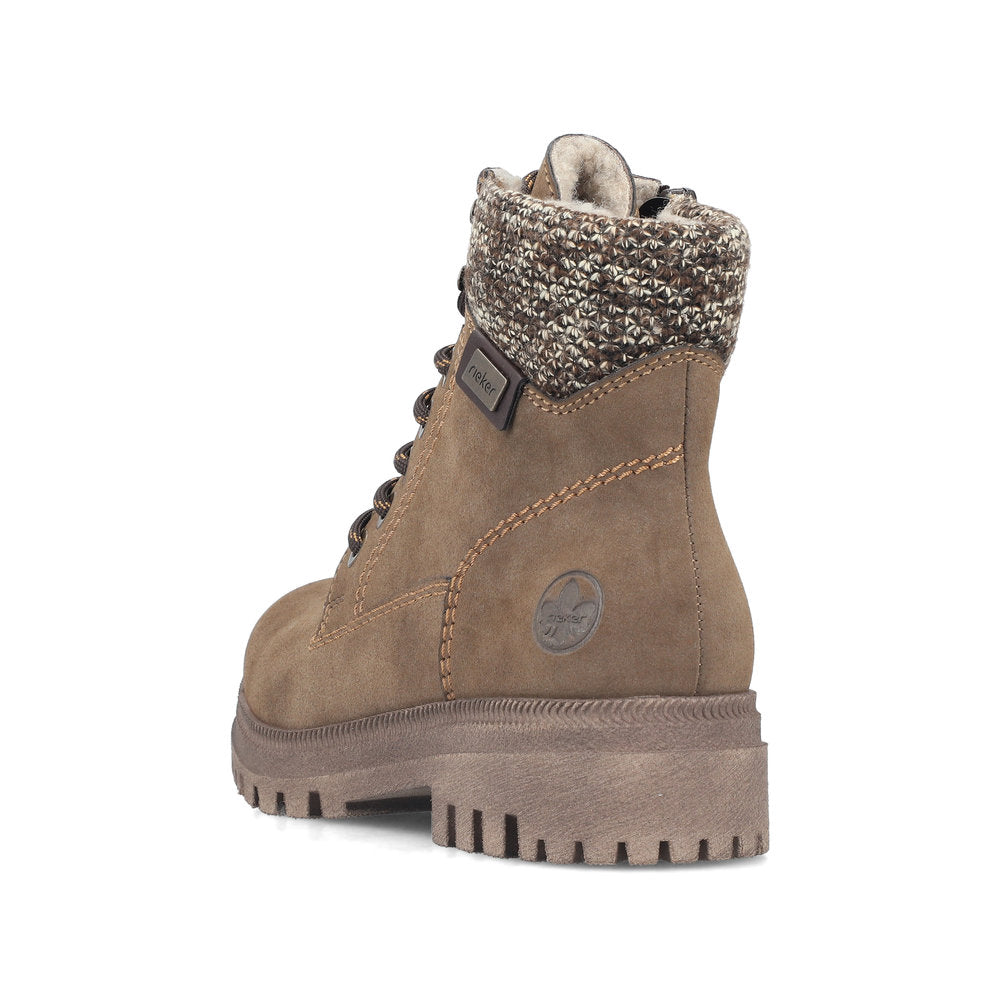 Rieker Y7621-25 Brown Mid Height Boots