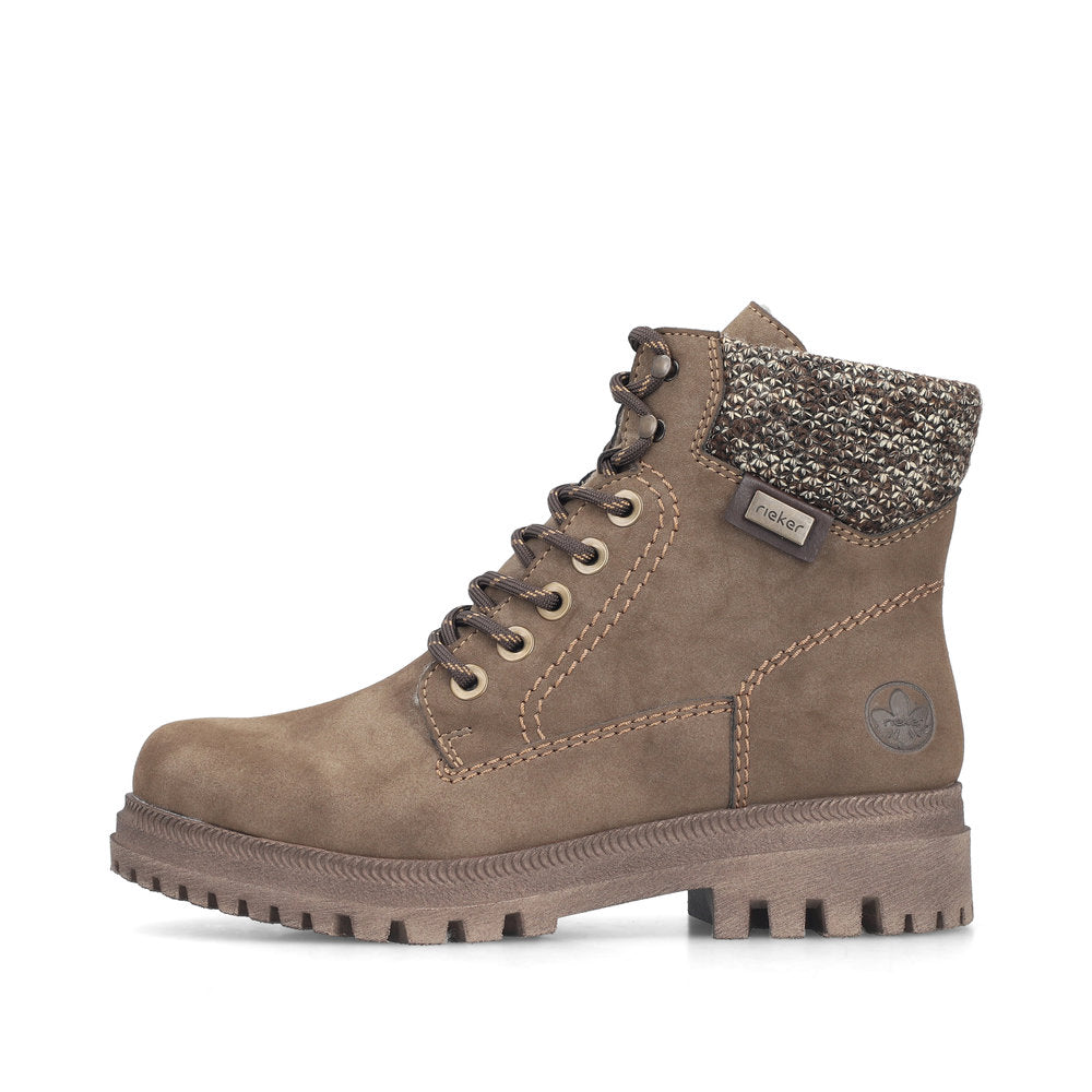 Rieker Y7621-25 Brown Mid Height Boots