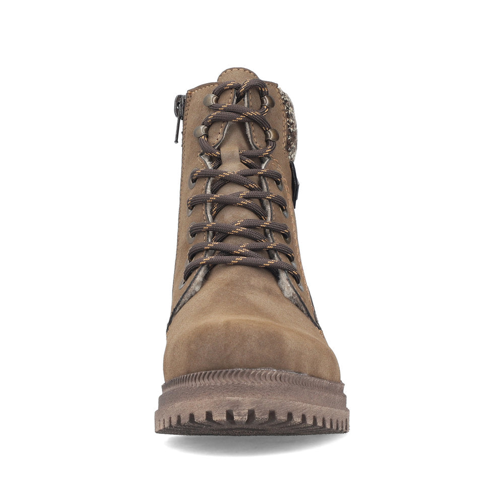 Rieker Y7621-25 Brown Mid Height Boots