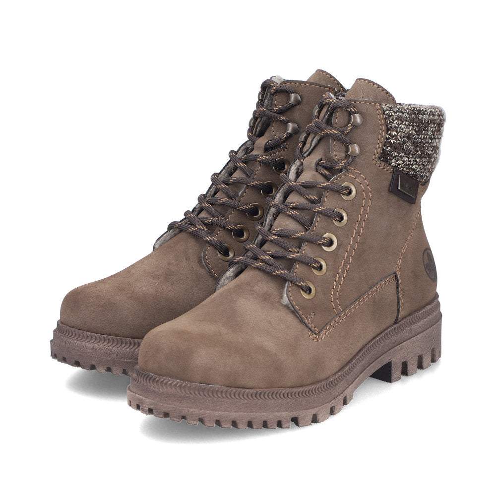 Rieker Y7621-25 Brown Mid Height Boots