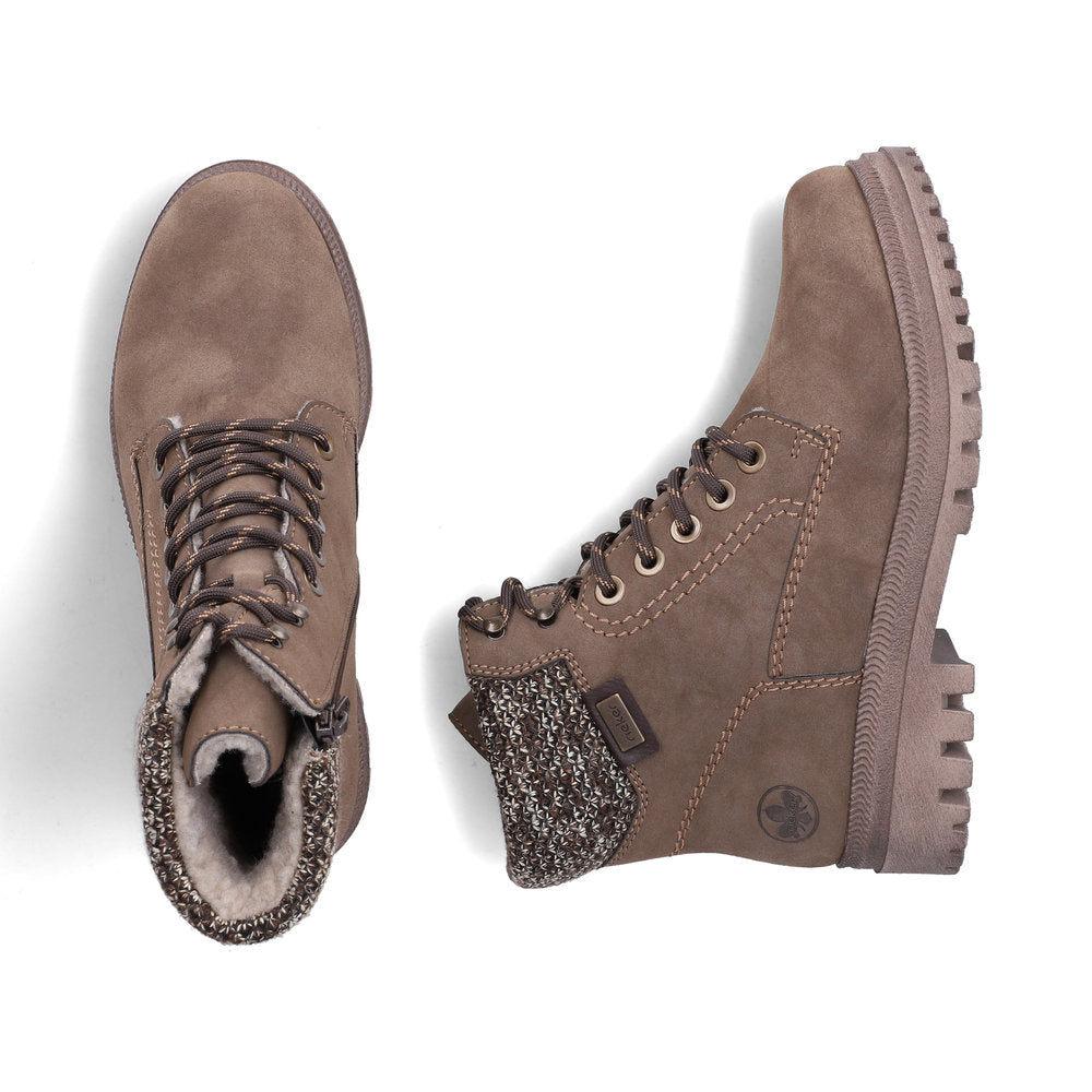 Rieker Y7621-25 Brown Mid Height Boots