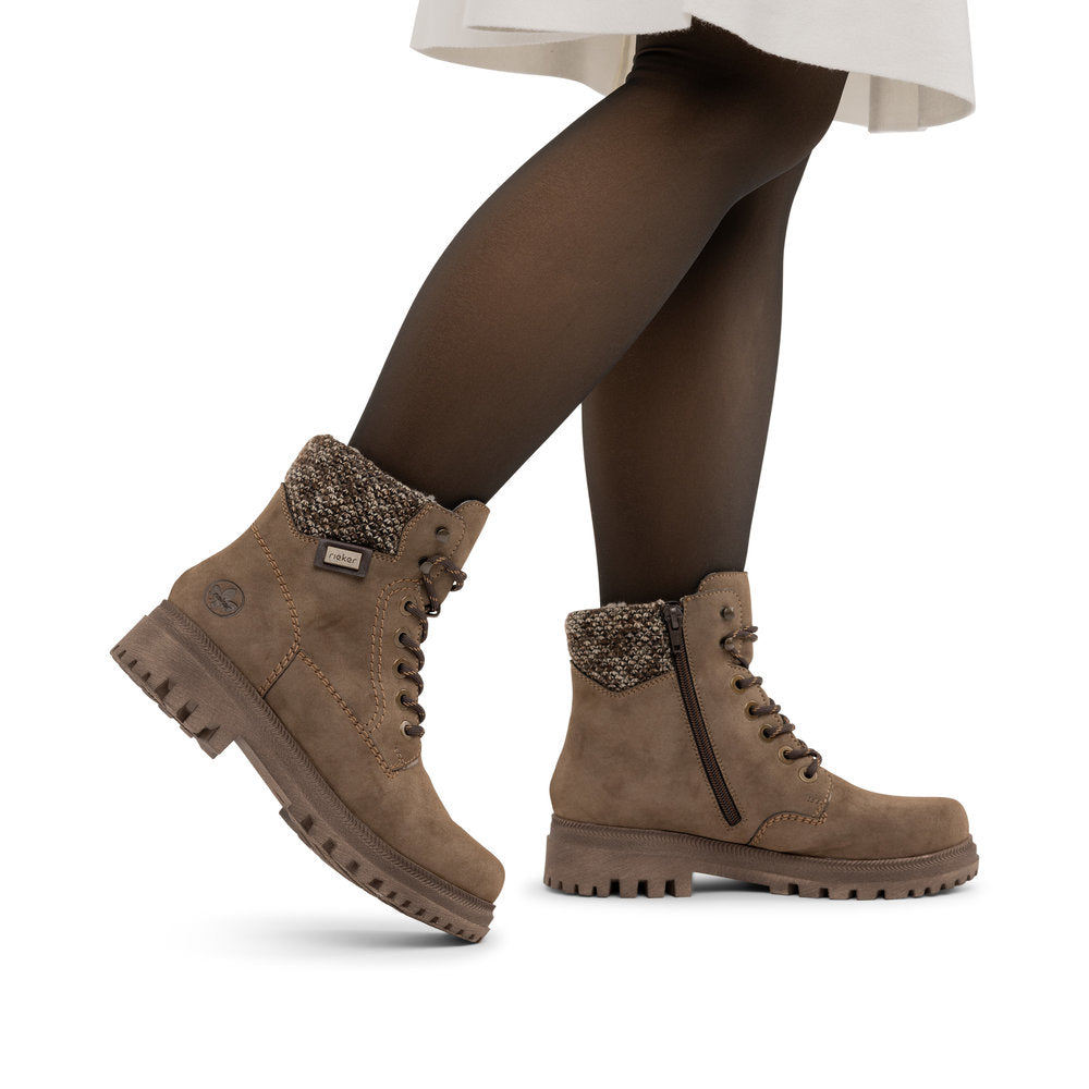 Rieker Y7621-25 Brown Mid Height Boots