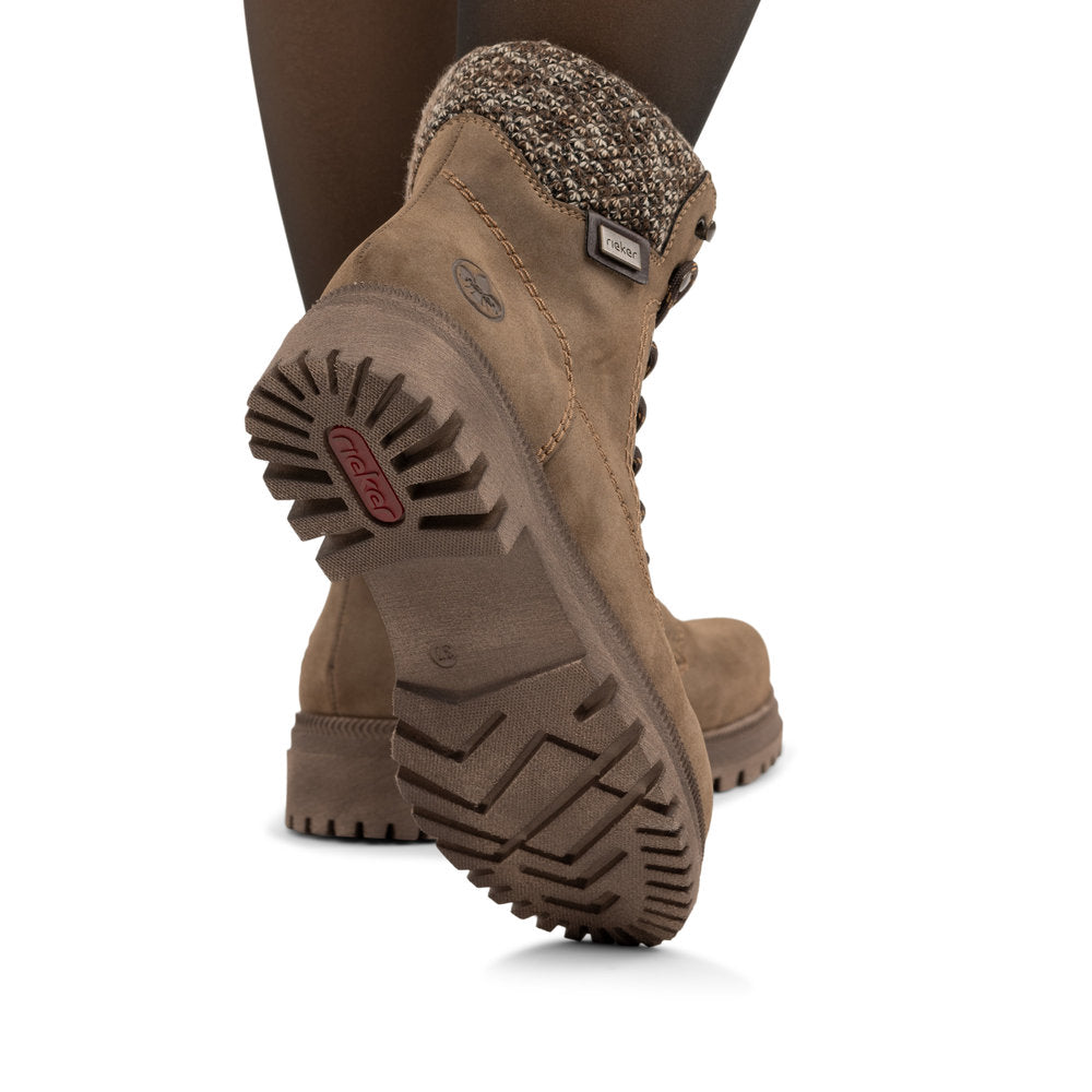 Rieker Y7621-25 Brown Mid Height Boots