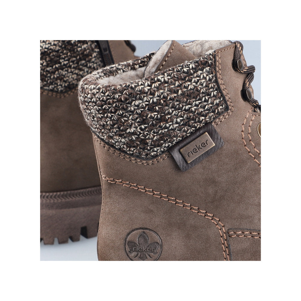 Rieker Y7621-25 Brown Mid Height Boots