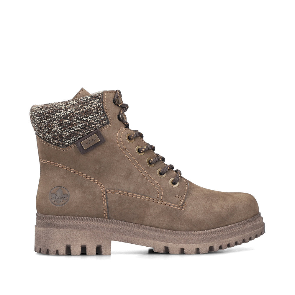 Rieker Y7621-25 Brown Mid Height Boots