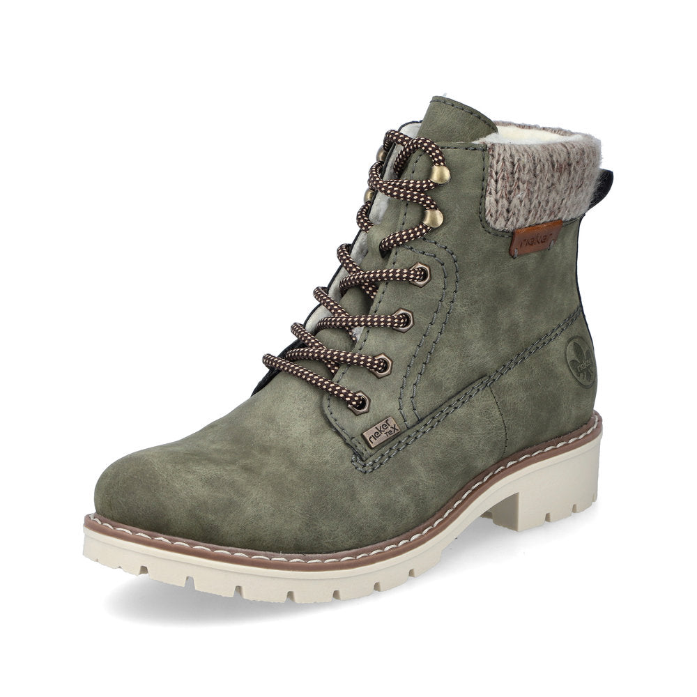 Rieker Y9118-54 Green Boots