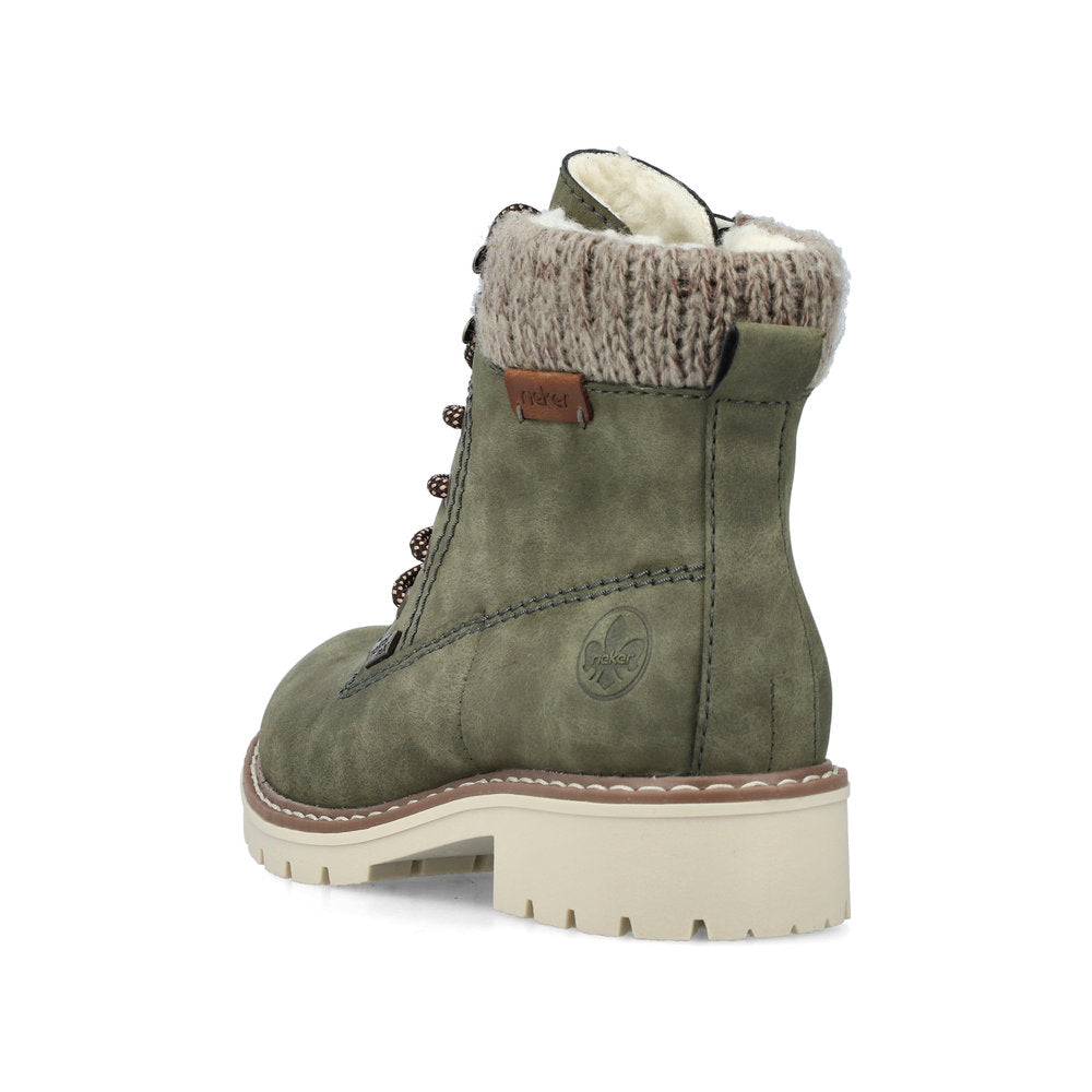 Rieker Y9118-54 Green Boots