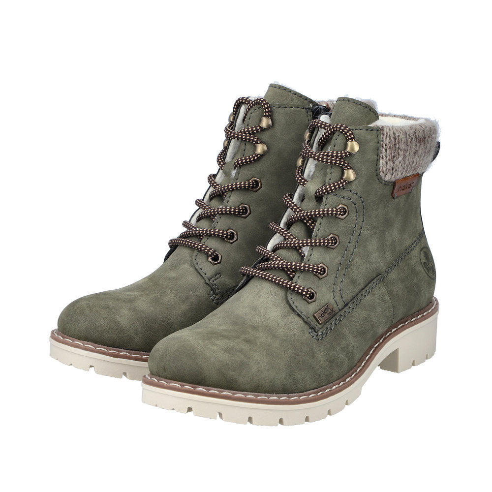 Rieker green boots on sale