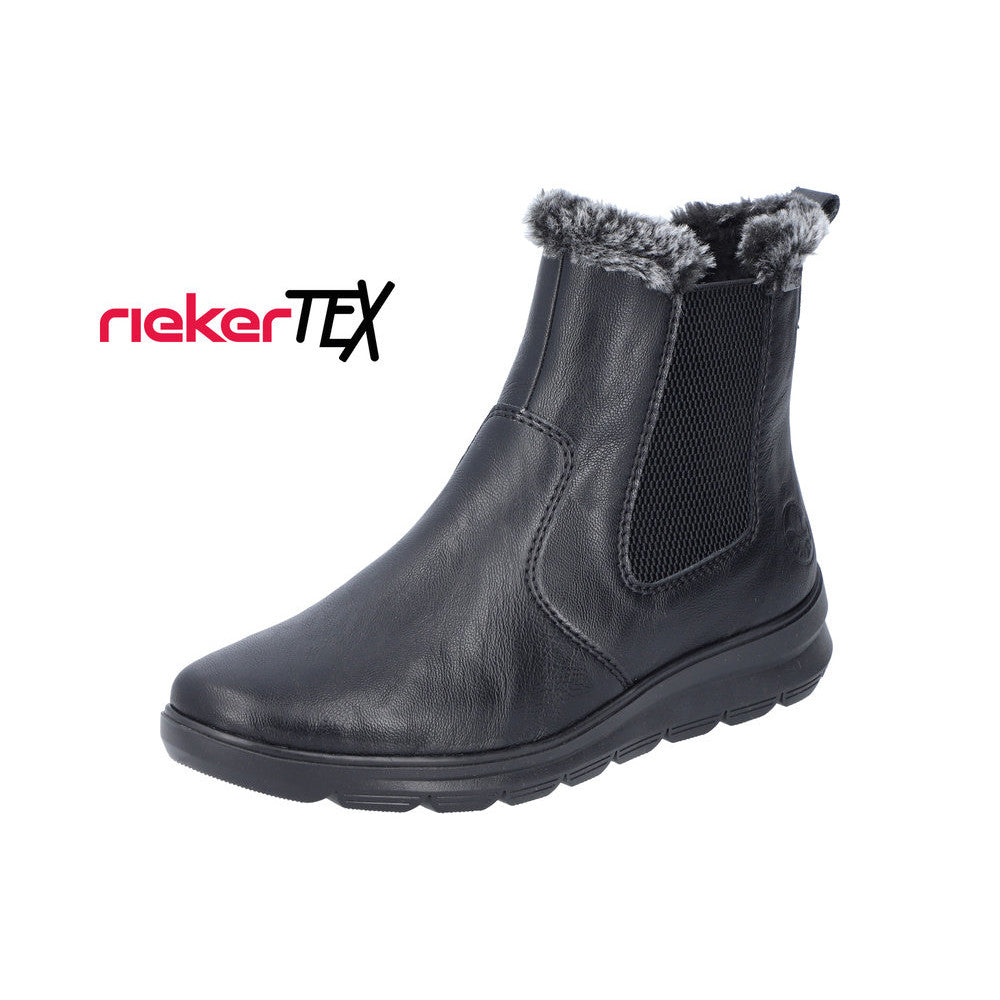 Rieker Z0061-00 Black Boots