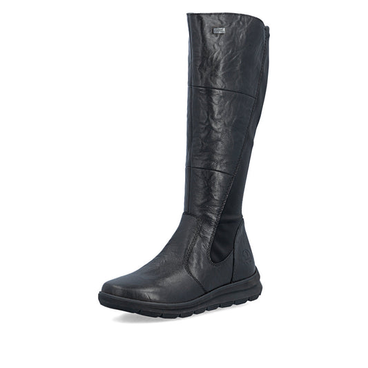 Rieker Z0067-00 Black Boots