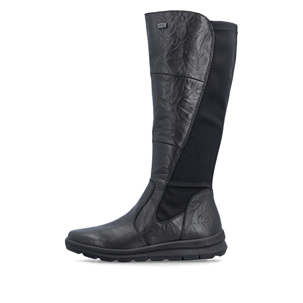 Rieker Z0067-00 Black Boots