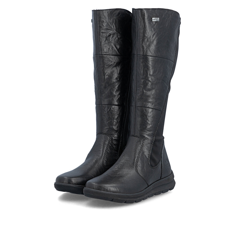 Rieker Z0067-00 Black Boots