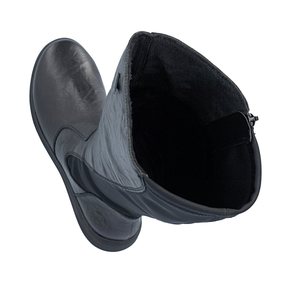 Rieker Z0067-00 Black Boots