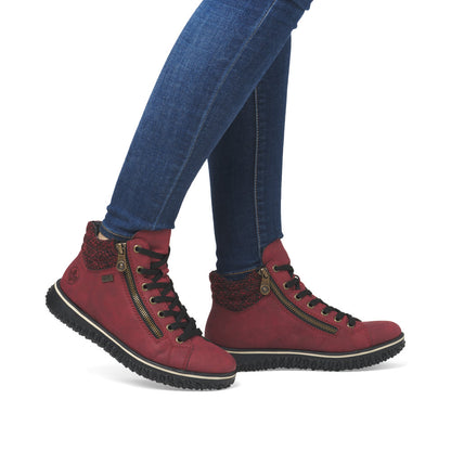 Rieker Z4263-35 Red Boots