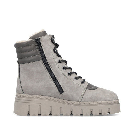 Rieker Z8904-40 Grey Mid Height Boots