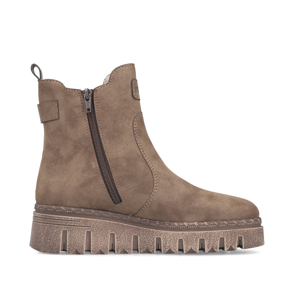 Rieker Z8960-25 Brown Mid Height Boots