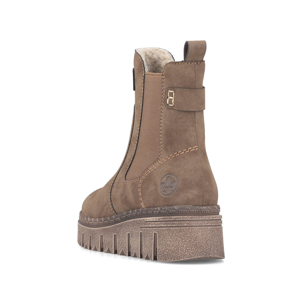 Rieker Z8960-25 Brown Mid Height Boots