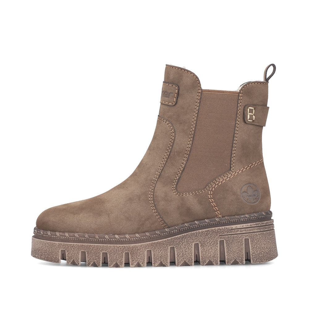 Rieker Z8960-25 Brown Mid Height Boots