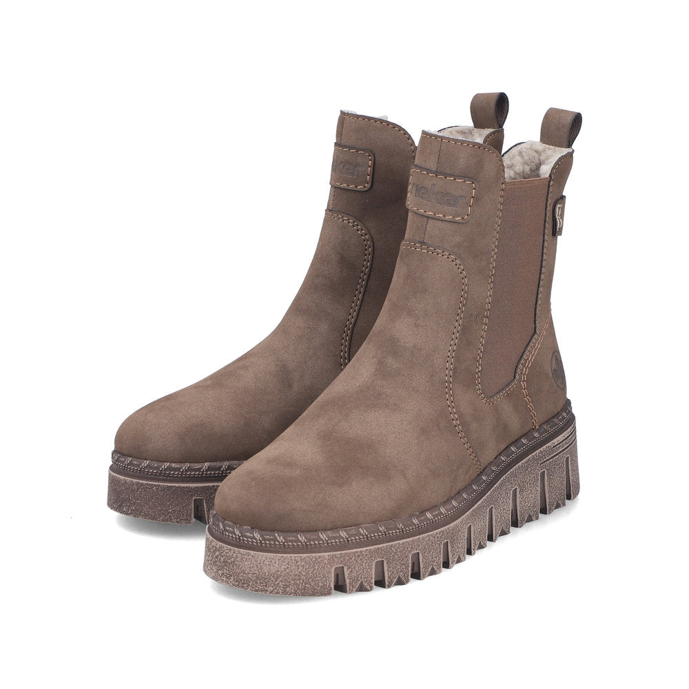 Rieker Z8960-25 Brown Mid Height Boots