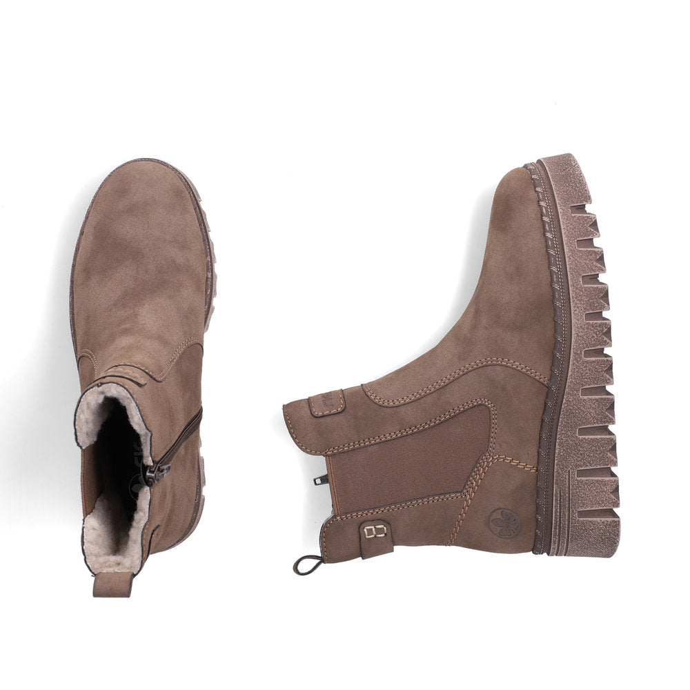 Rieker Z8960-25 Brown Mid Height Boots