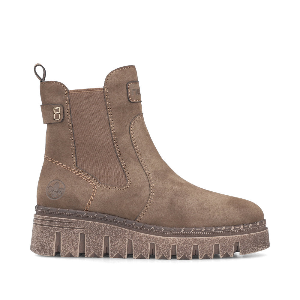 Rieker Z8960-25 Brown Mid Height Boots
