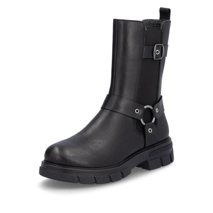 Rieker Z9177-00 Black Boots