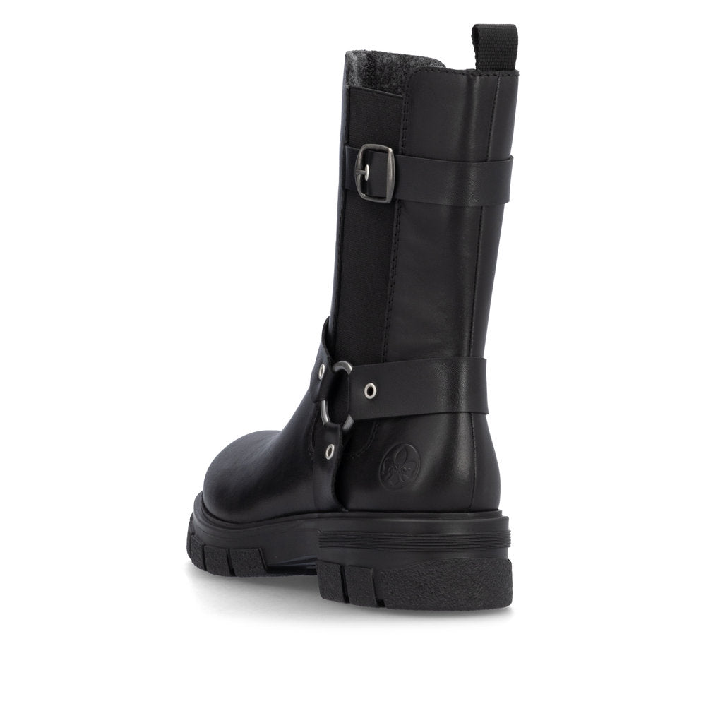 Rieker Z9177-00 Black Boots