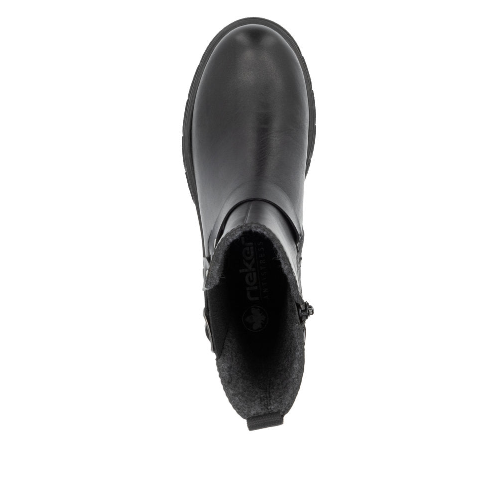 Rieker Z9177-00 Black Boots