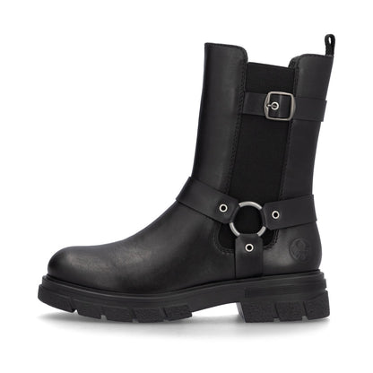 Rieker Z9177-00 Black Boots