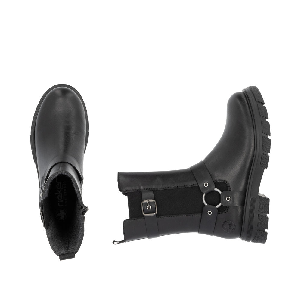 Rieker Z9177-00 Black Boots