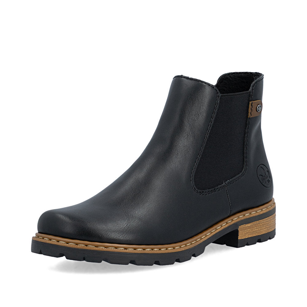 Rieker Z9340-00 Black Mid Height Boots