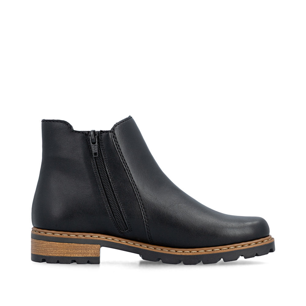 Rieker Z9340-00 Black Mid Height Boots