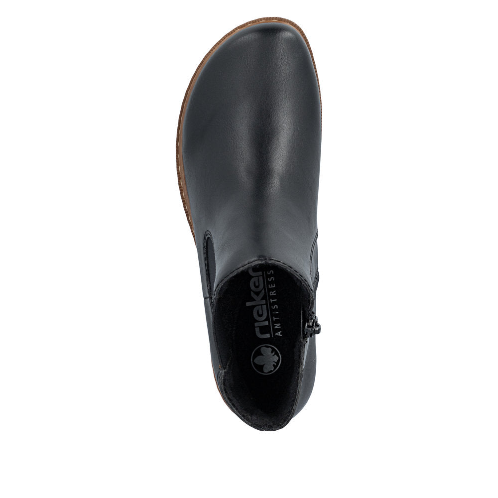 Rieker Z9340-00 Black Mid Height Boots