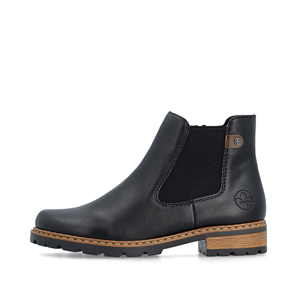 Rieker Z9340-00 Black Mid Height Boots