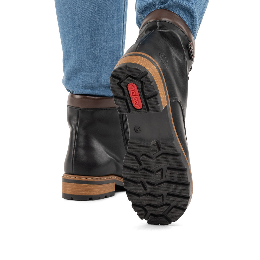 Rieker Z9340-00 Black Mid Height Boots