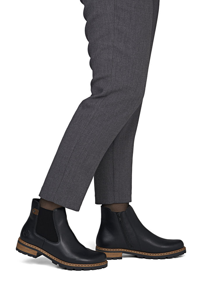 Rieker Z9340-00 Black Mid Height Boots