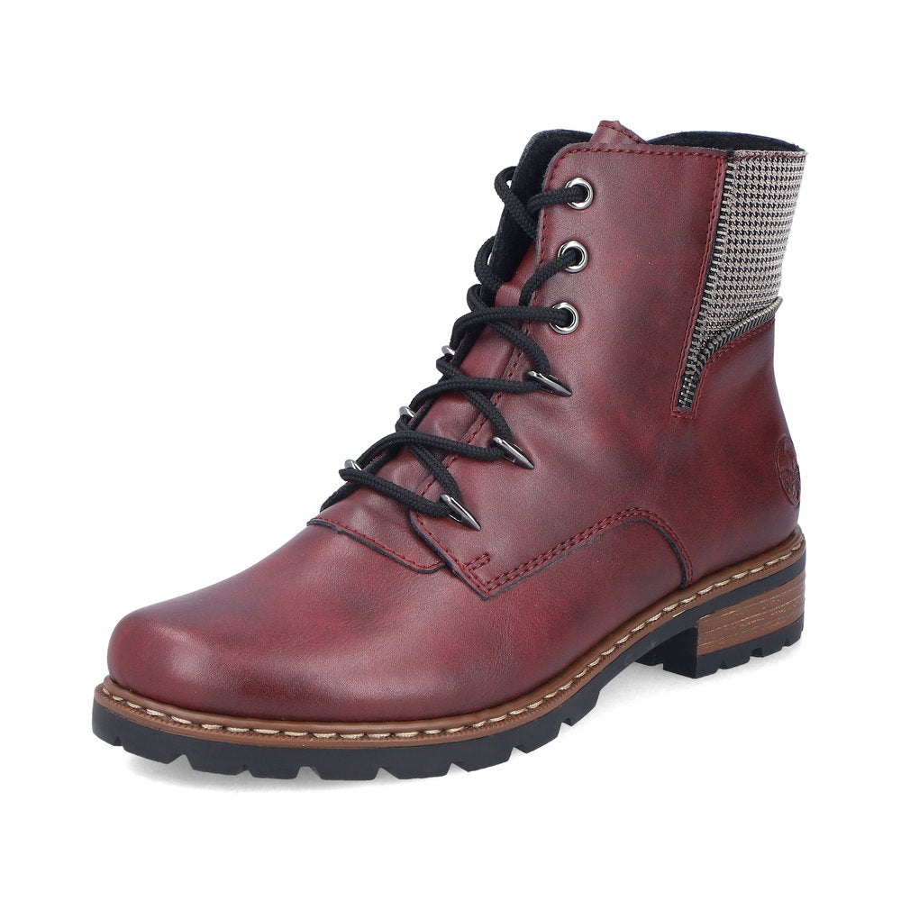 Rieker Z9344-30 Red Mid Height Boots