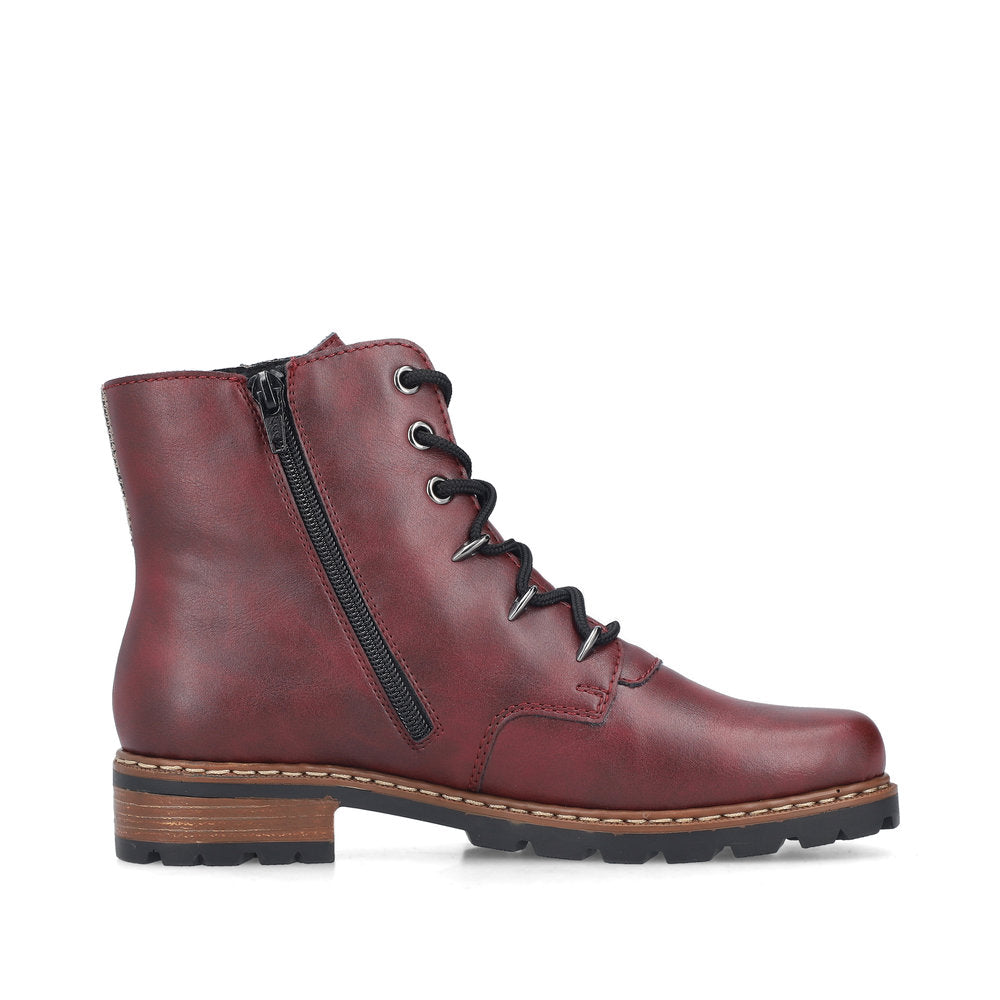 Rieker Z9344-30 Red Mid Height Boots