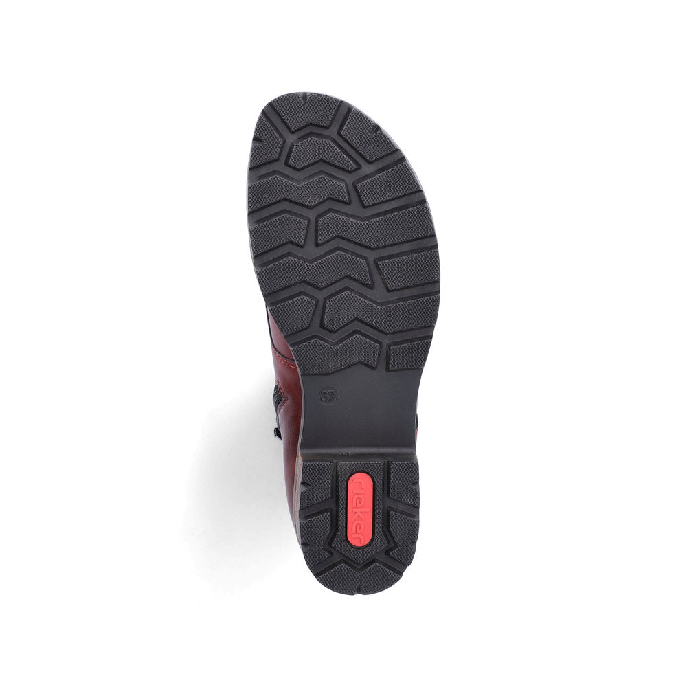 Rieker Z9344-30 Red Mid Height Boots