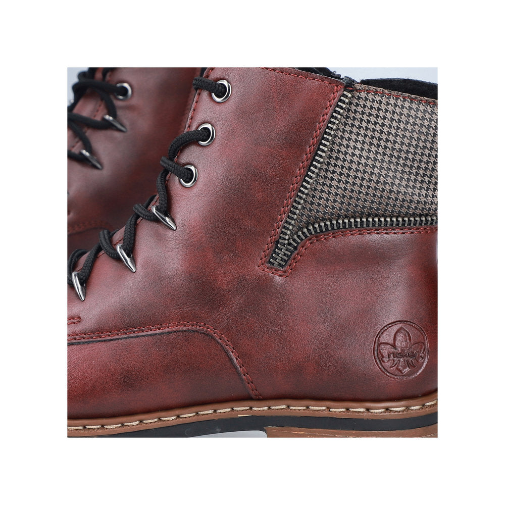 Rieker Z9344-30 Red Mid Height Boots