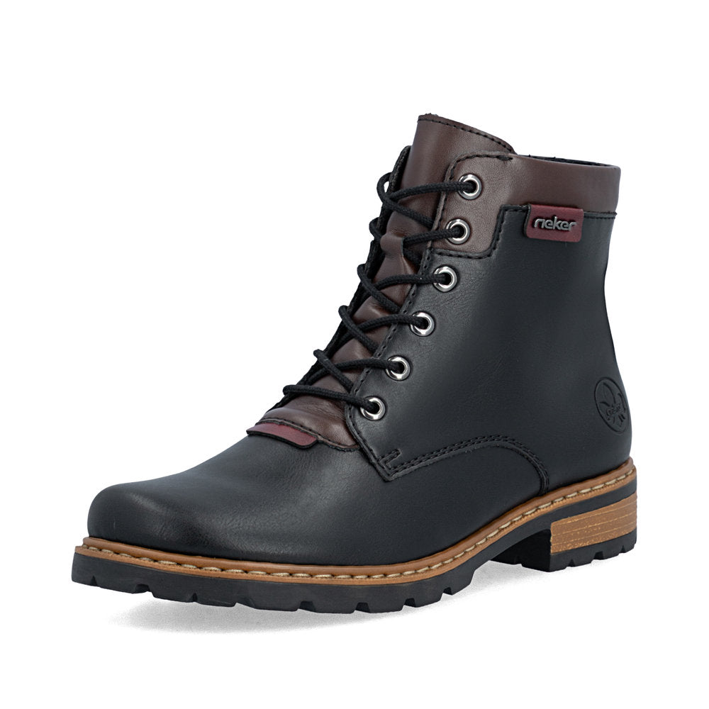 Rieker Z9354-00 Black Mid Height Boots