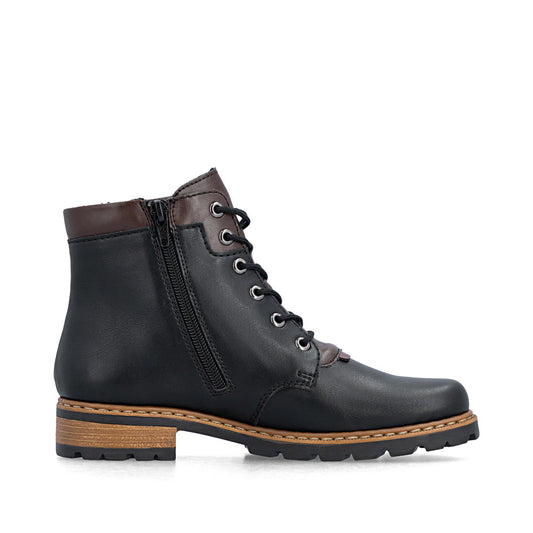 Rieker Z9354-00 Black Mid Height Boots