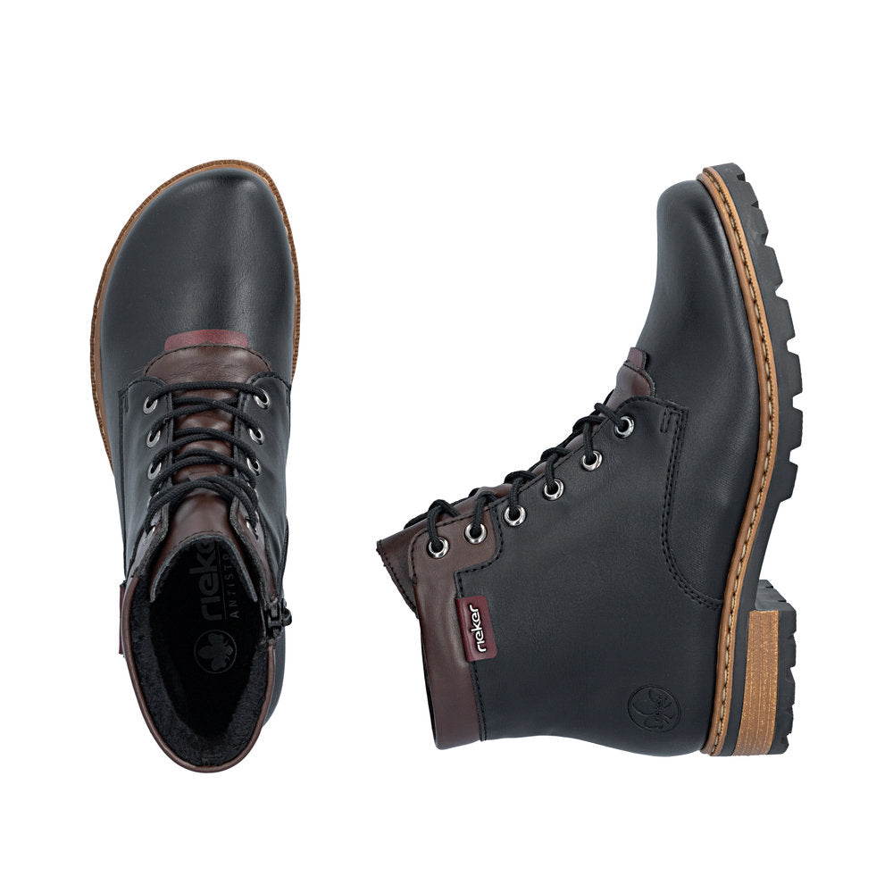 Rieker Z9354-00 Black Mid Height Boots