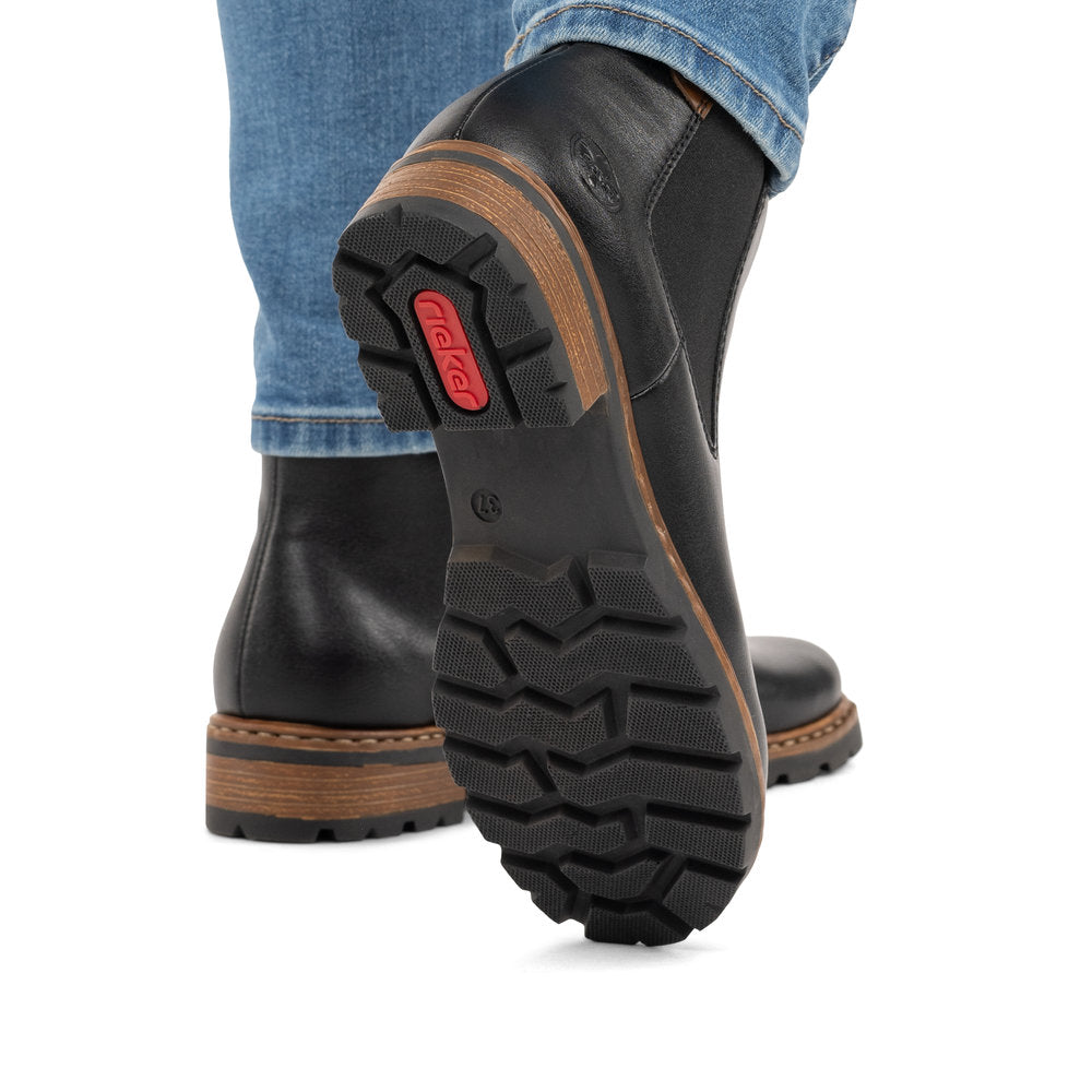 Rieker Z9354-00 Black Mid Height Boots
